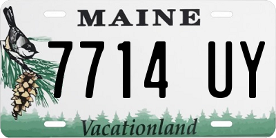 ME license plate 7714UY