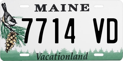 ME license plate 7714VD