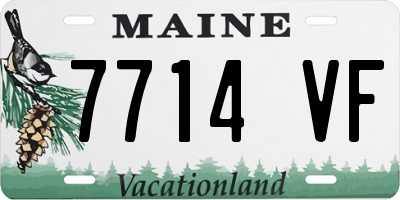 ME license plate 7714VF