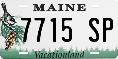 ME license plate 7715SP