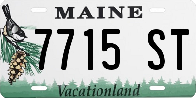 ME license plate 7715ST