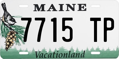 ME license plate 7715TP