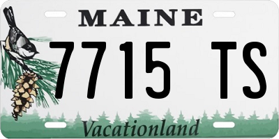 ME license plate 7715TS