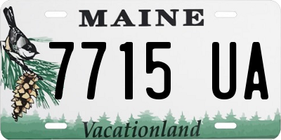 ME license plate 7715UA