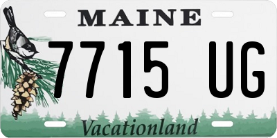 ME license plate 7715UG