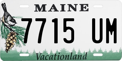 ME license plate 7715UM