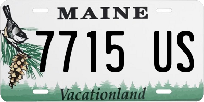 ME license plate 7715US
