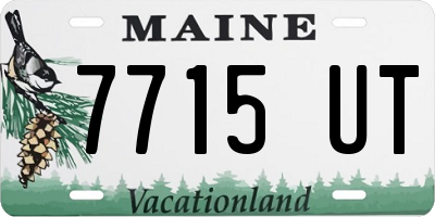 ME license plate 7715UT