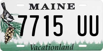 ME license plate 7715UU