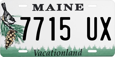 ME license plate 7715UX
