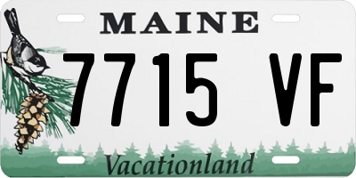 ME license plate 7715VF