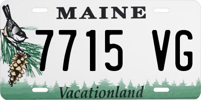 ME license plate 7715VG