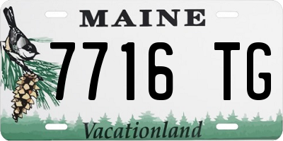 ME license plate 7716TG