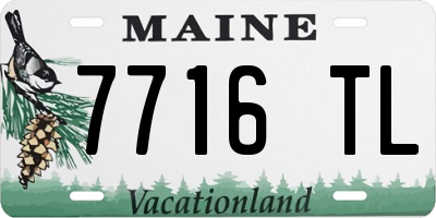 ME license plate 7716TL
