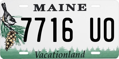 ME license plate 7716UO