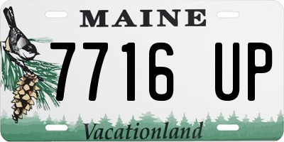 ME license plate 7716UP