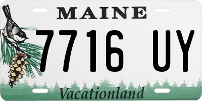 ME license plate 7716UY