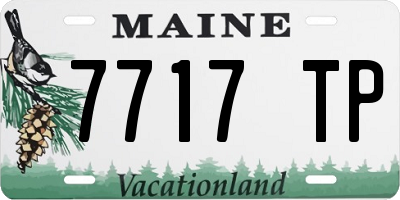 ME license plate 7717TP