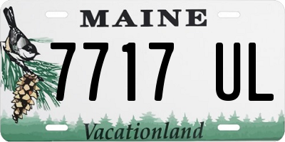 ME license plate 7717UL
