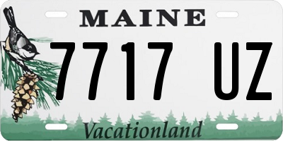 ME license plate 7717UZ