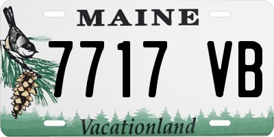 ME license plate 7717VB