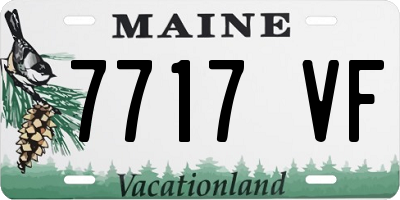 ME license plate 7717VF