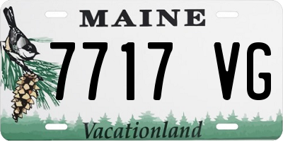 ME license plate 7717VG