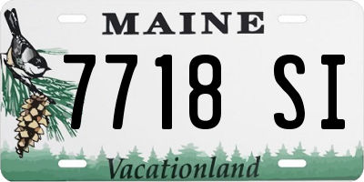ME license plate 7718SI