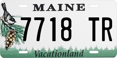 ME license plate 7718TR