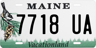 ME license plate 7718UA