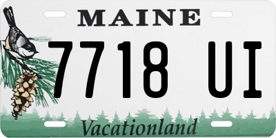 ME license plate 7718UI