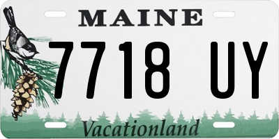 ME license plate 7718UY