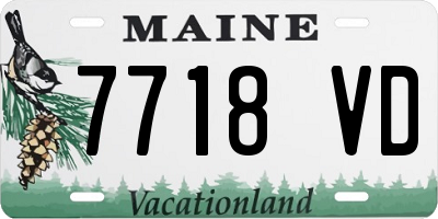 ME license plate 7718VD
