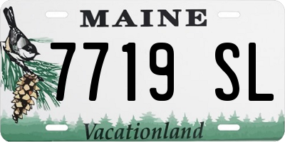 ME license plate 7719SL
