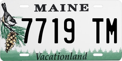 ME license plate 7719TM