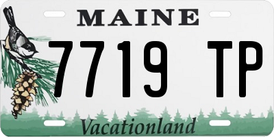 ME license plate 7719TP