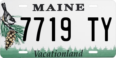 ME license plate 7719TY