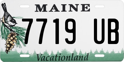 ME license plate 7719UB