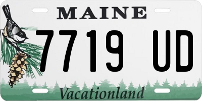 ME license plate 7719UD