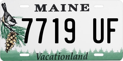 ME license plate 7719UF