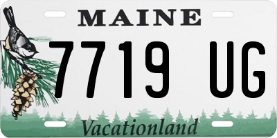 ME license plate 7719UG