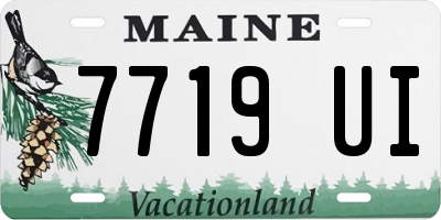 ME license plate 7719UI