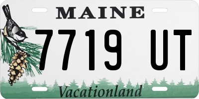 ME license plate 7719UT