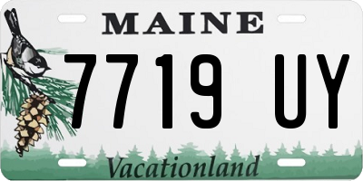 ME license plate 7719UY