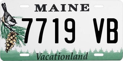 ME license plate 7719VB