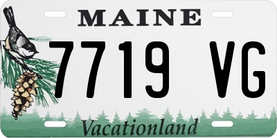 ME license plate 7719VG