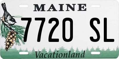 ME license plate 7720SL