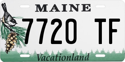 ME license plate 7720TF