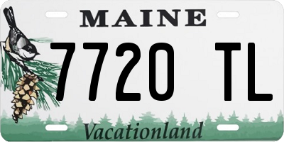 ME license plate 7720TL