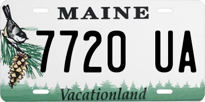 ME license plate 7720UA